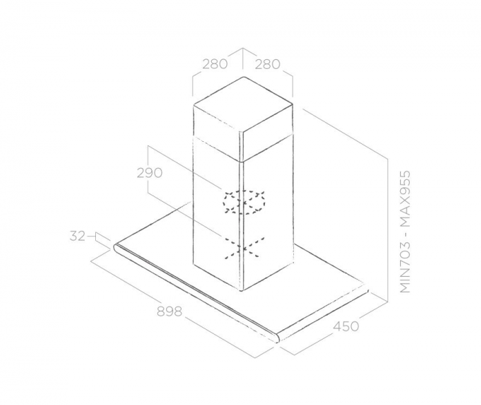 Островная вытяжка Elica GALAXY ISLAND BLIX/A/90X45 PRF0017852B в магазине «На диване» в Москве  — Выгодная цена