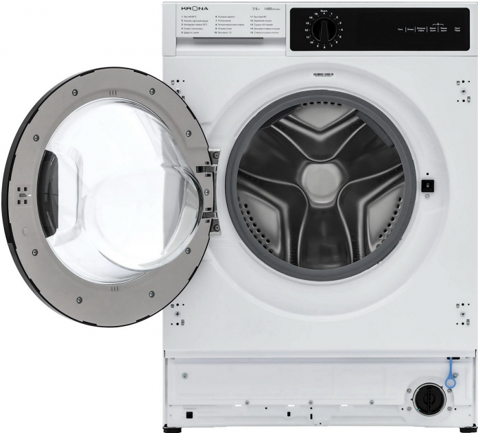 Встраиваемая стиральная машина Krona DARRE 1400 7/5K WHITE с сушкой в магазине «На диване» в Москве  — Выгодная цена
