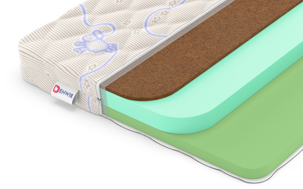 Детский матрас Denwir Baby Springless Eco Foam Hard 9 в магазине «На диване» в Москве  — Выгодная цена
