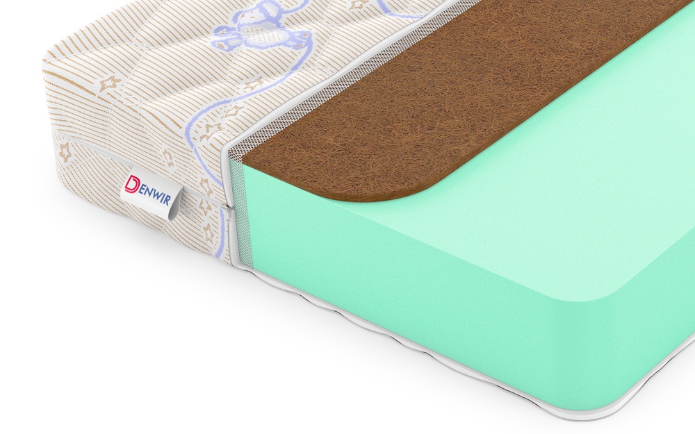 Детский матрас Denwir Baby Springless Eco Foam Hard 15 в магазине «На диване» в Москве  — Выгодная цена